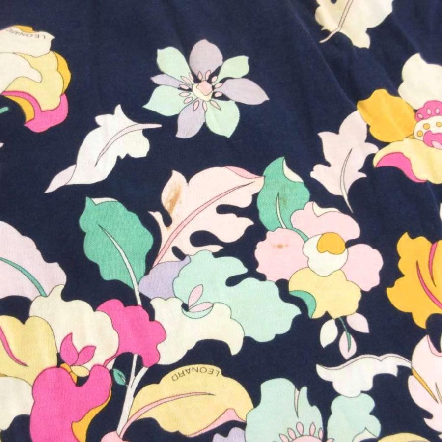 Leonard Sport フラワープリント長袖トップス 44レオナールスポーツ