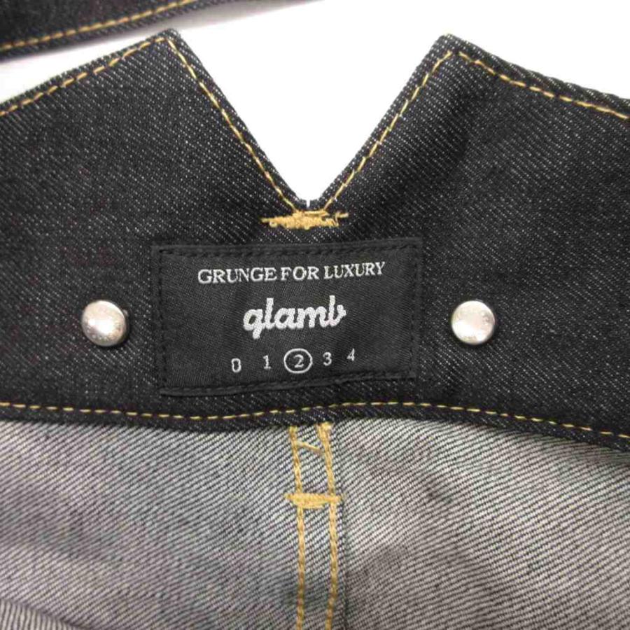 グラム glamb サロペット デニムパンツ ジーンズ テーパード 2 ダーク  