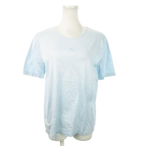 バーバリーズ Burberrys Tシャツ M 水色 ライトブルー 半袖 ラウンド