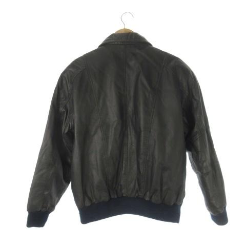 EDIMANGIARE G.C COTTO HOMME レザージャケット M 黒 ブラック 襟付き 
