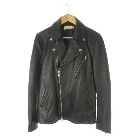 タイムリーワーニング TIMELY WARNING ライダースジャケット レザー L