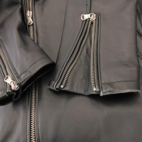 タイムリーワーニング TIMELY WARNING ライダースジャケット レザー L 