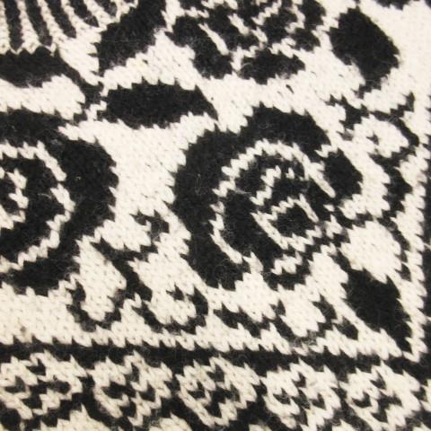 ジョセフトリコ JOSEPH TRICOT セーター ウール 9 黒 ブラック 白