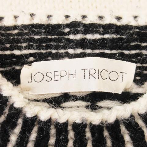 ジョセフトリコ JOSEPH TRICOT セーター ウール 9 黒 ブラック 白