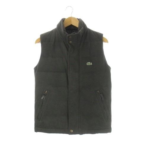 LACOSTE（ラコステ） ダウンベスト XS グレー スタンドカラー