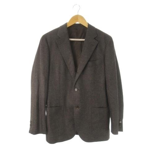 シップス SHIPS テーラードジャケット シングル ツイード カシミヤ 48