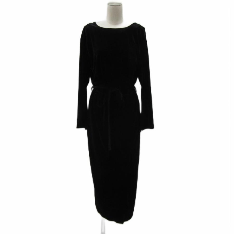 未使用品 nano&co ナノユニバース バックカシュクールベロアワンピース