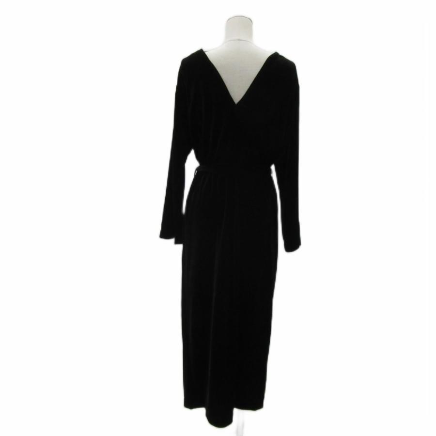 未使用品 nano&co ナノユニバース バックカシュクールベロアワンピース