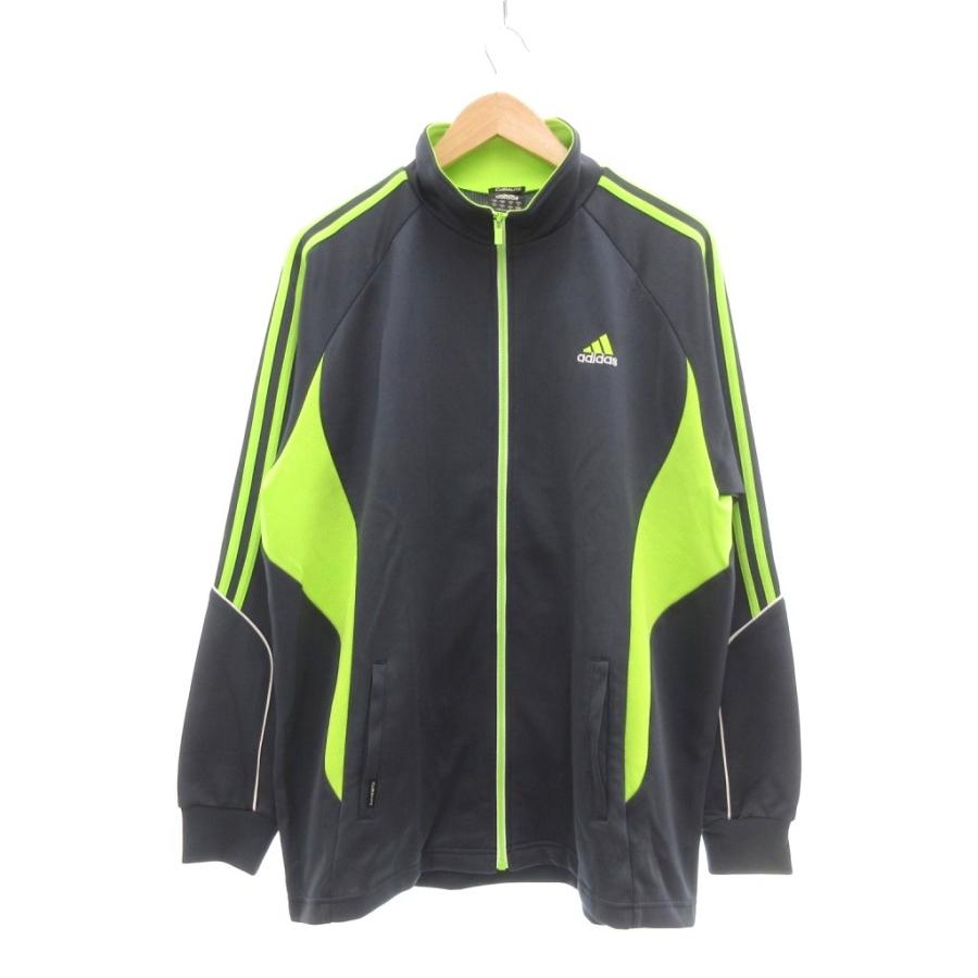 adidas（アディダス） ジャージ トラックジャケット M 紺 ネイビー 緑