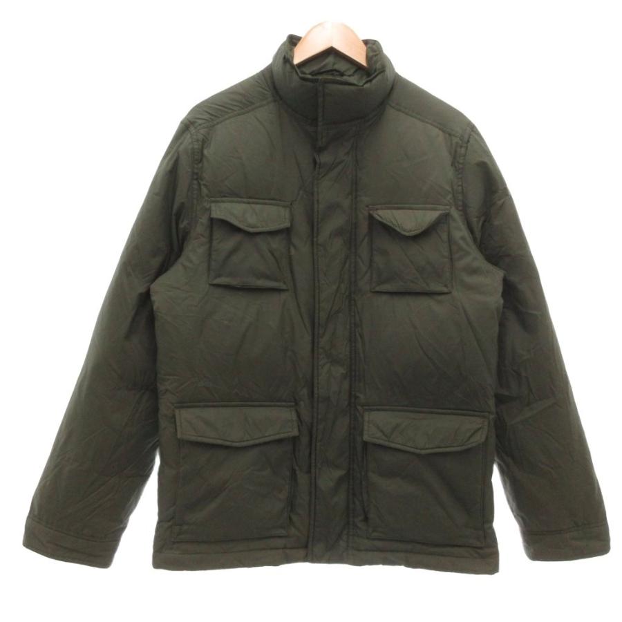 GAP（ギャップ） ダウンジャケット M カーキ 長袖 スタンドカラー フラップポケット /ML GY59 メンズ : ブランド古着販売の ...