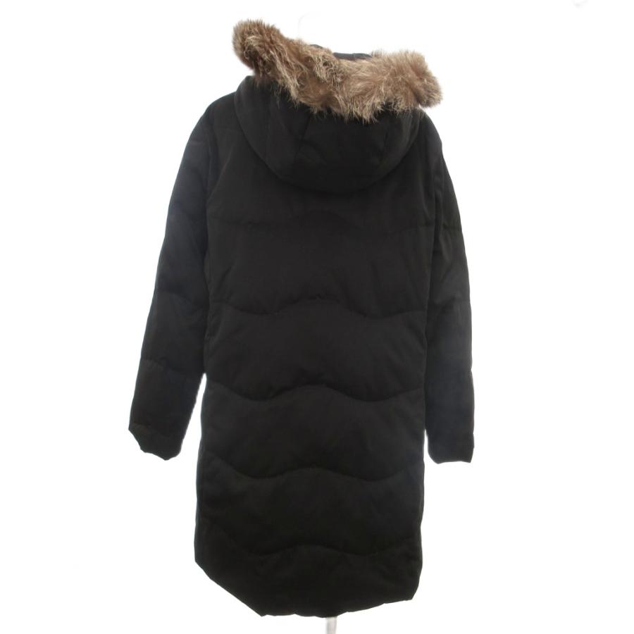 クレージュ courreges ダウンコート ミドル フェザー混 9AR 黒 