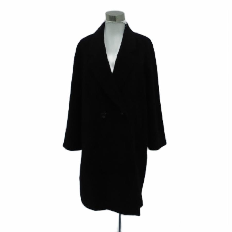 ディオール カシミヤアンゴラ ダブル コート ブラック vintage 7 S ディオール カシミヤアンゴラ ダブル コート ブラック vintage 7 S