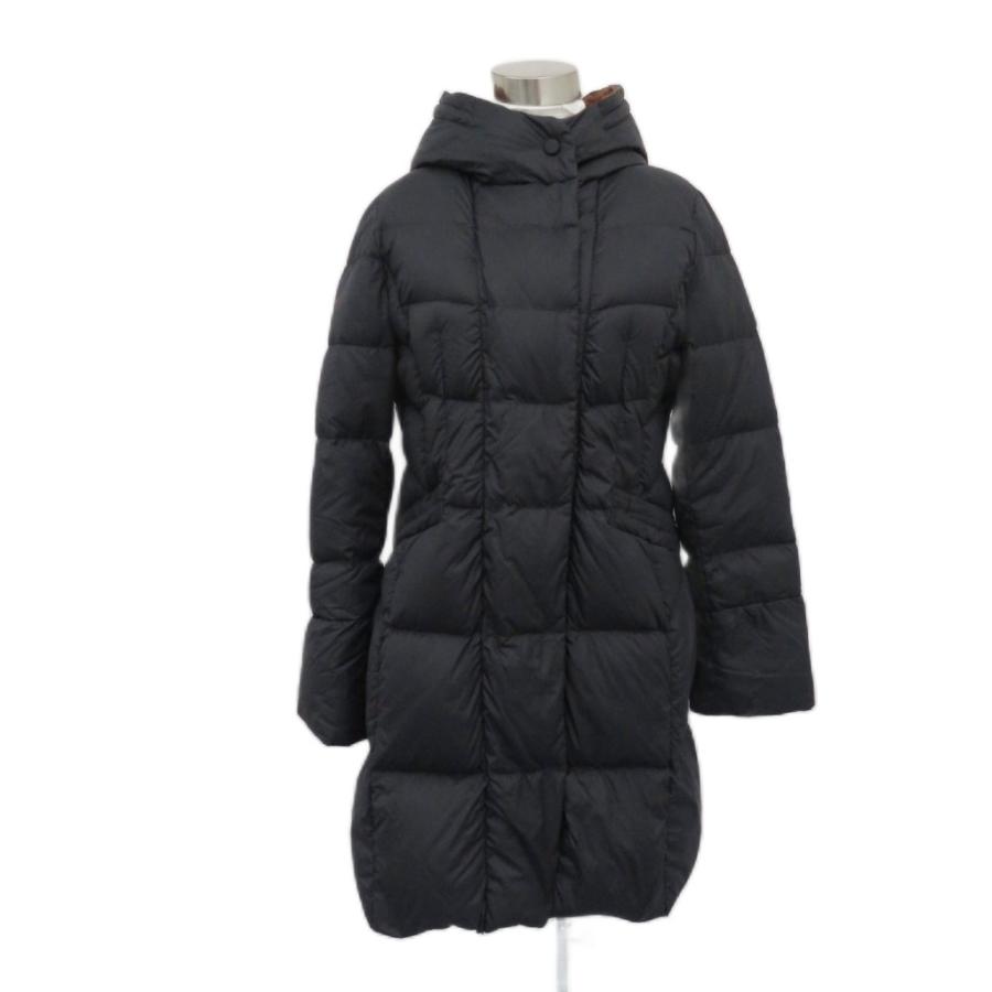 バトームーシュ BATEAU MOUCHE ダウンコート ミドル丈 40 紺 ネイビー