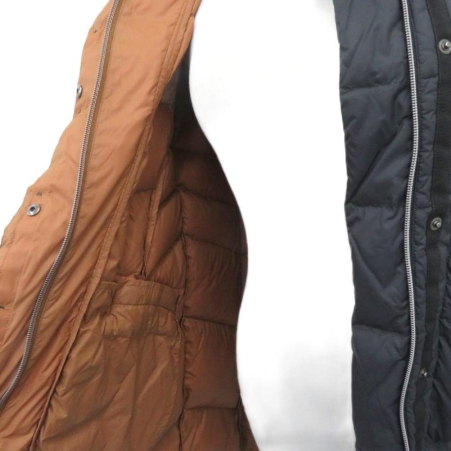 バトームーシュ BATEAU MOUCHE ダウンコート ミドル丈 40 紺 ネイビー