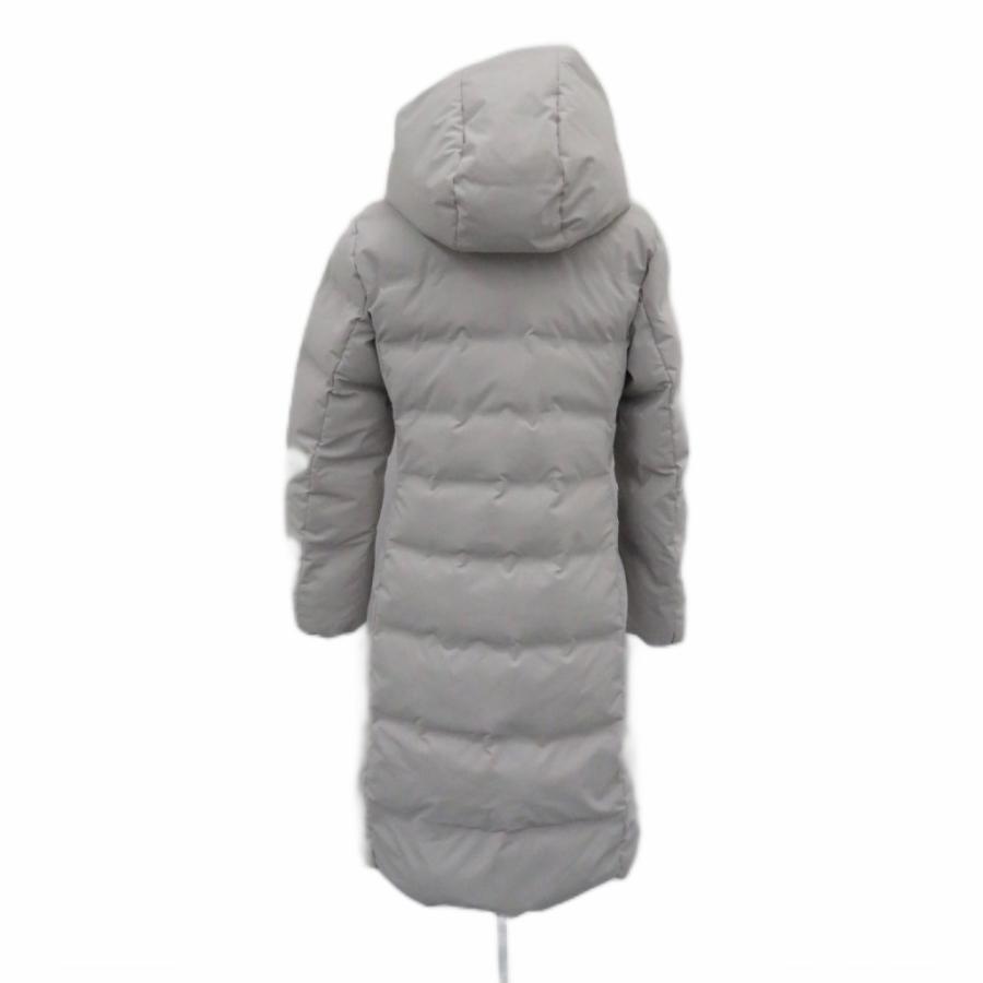 【ふくちゃん】ユニクロ★フード付き　ロング丈ダウンコート★防寒　グレー　M ふくちゃん】ユニクロ☆フード付き ロング丈ダウンコート☆防寒 グレー