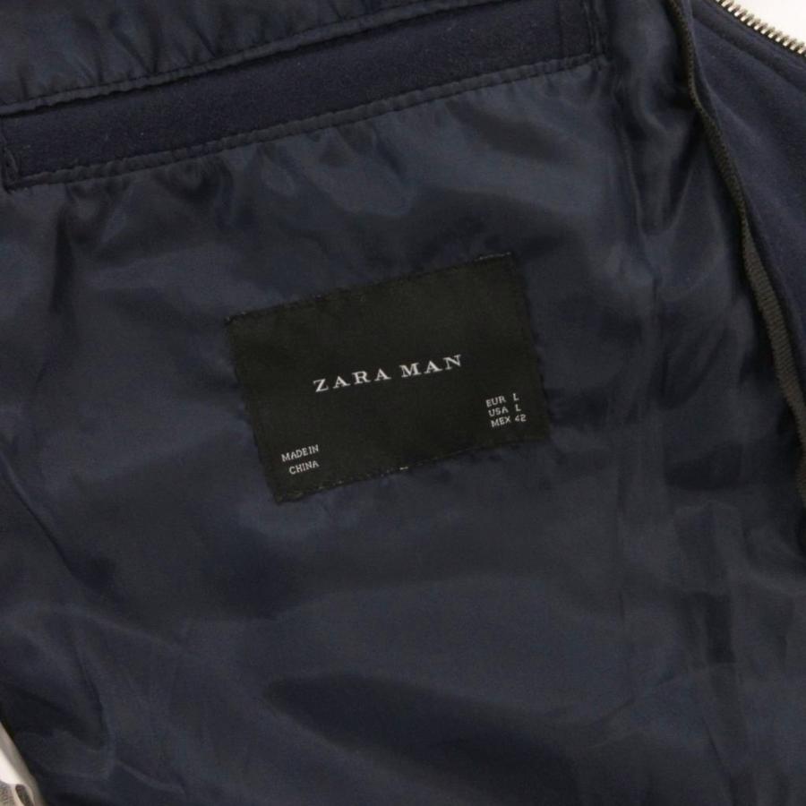 ザラマン ZARA MAN ライダースジャケット シングル フェイクスエード L 