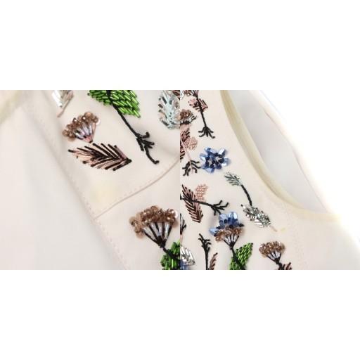 クリスチャンディオール Christian Dior ノースリーブ ワンピース ビジュー ロング ロゴ 34 XS ピンク /MQ レディース_8