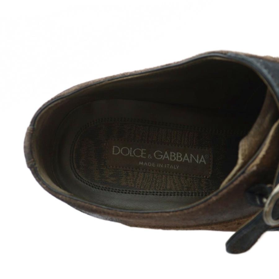 ドルチェ&ガッパーナ　 ドレスシューズ　モンクストラップ　革靴　「6」 DOLCE&GABBANA（ドルチェ & ガッバーナ） ドルガバ ダブルモンク