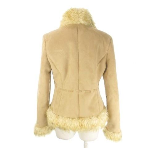 リズリサ LIZ LISA フェイクムートンジャケット M ベージュ ファー付き
