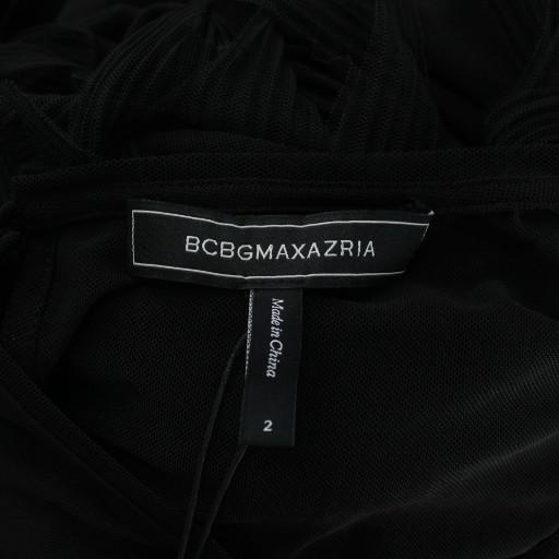 未使用品 BCBGMAXAZRIA ワンピース ドレス 2 黒 ブラック ノースリーブ