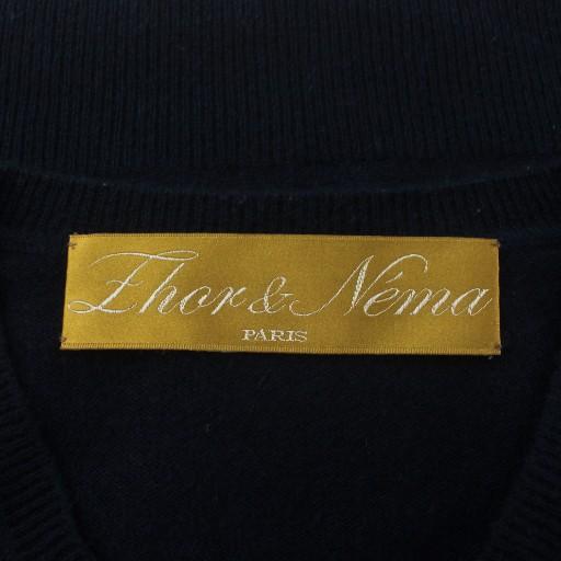 ゾー&ネマ Zhor&Nema ニット セーター カシミヤ 七分袖 Vネック