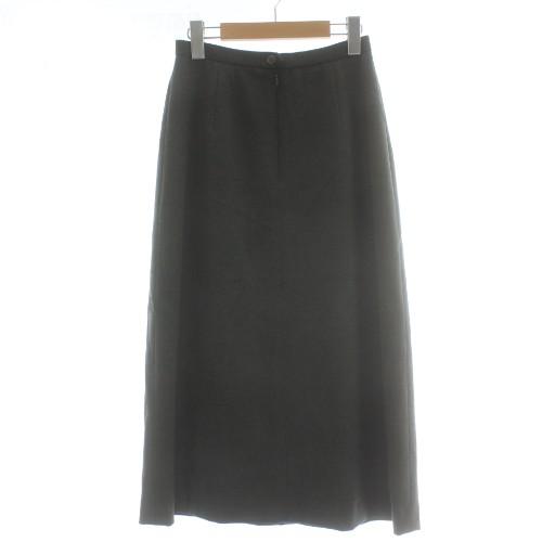 アクアスキュータム AQUASCUTUM ロングスカート ウール Aライン ジップ