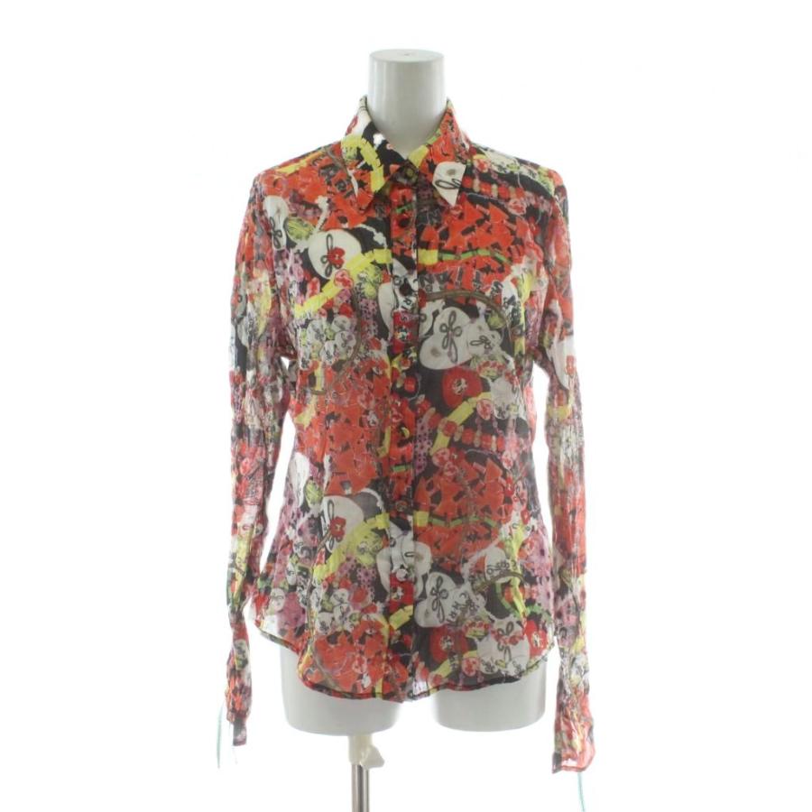 クリスチャンラクロワ CHRISTIAN LACROIX シャツ 42 赤 レッド マルチ 