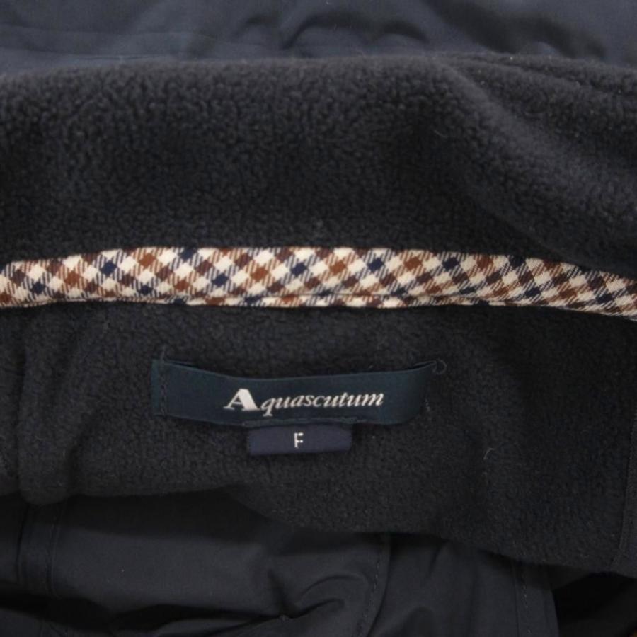 アクアスキュータム AQUASCUTUM ライナー ダウン ショート丈 F 紺