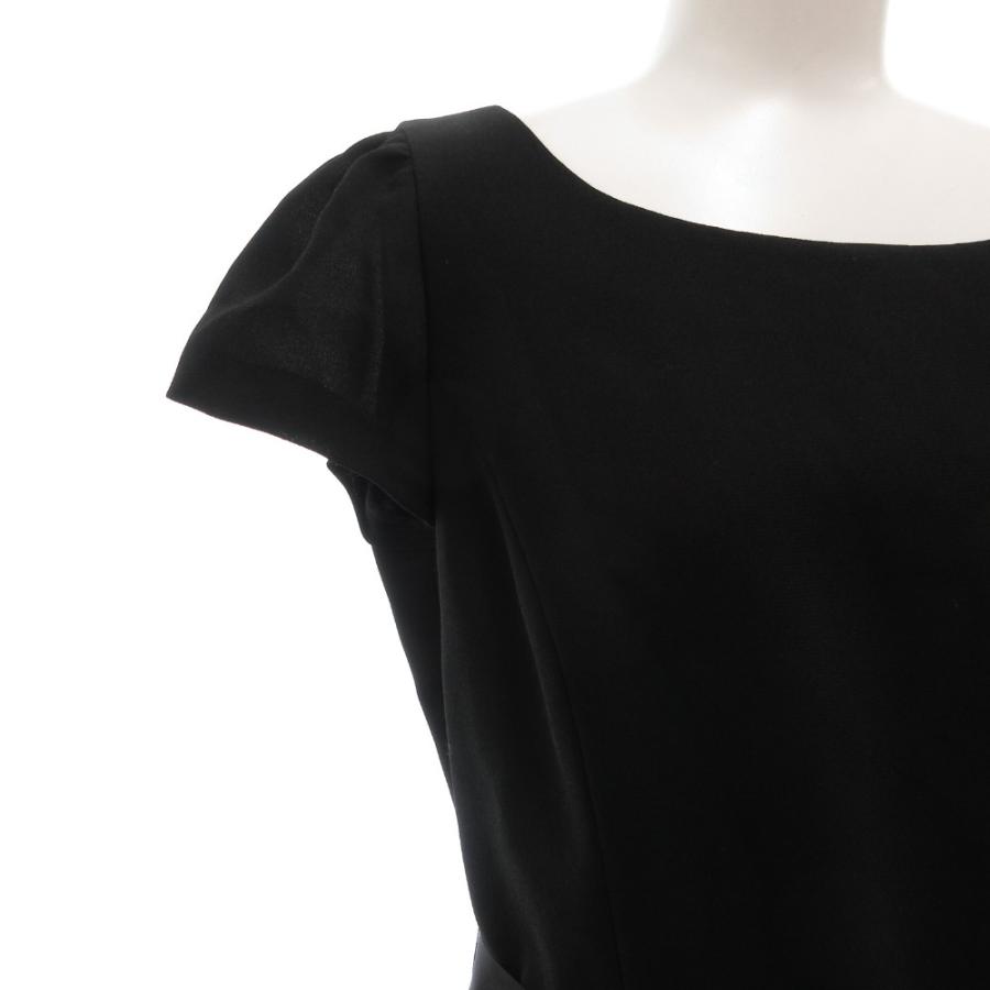 エムズグレイシー M'S GRACY 切替ワンピース ひざ丈 半袖 ドット柄