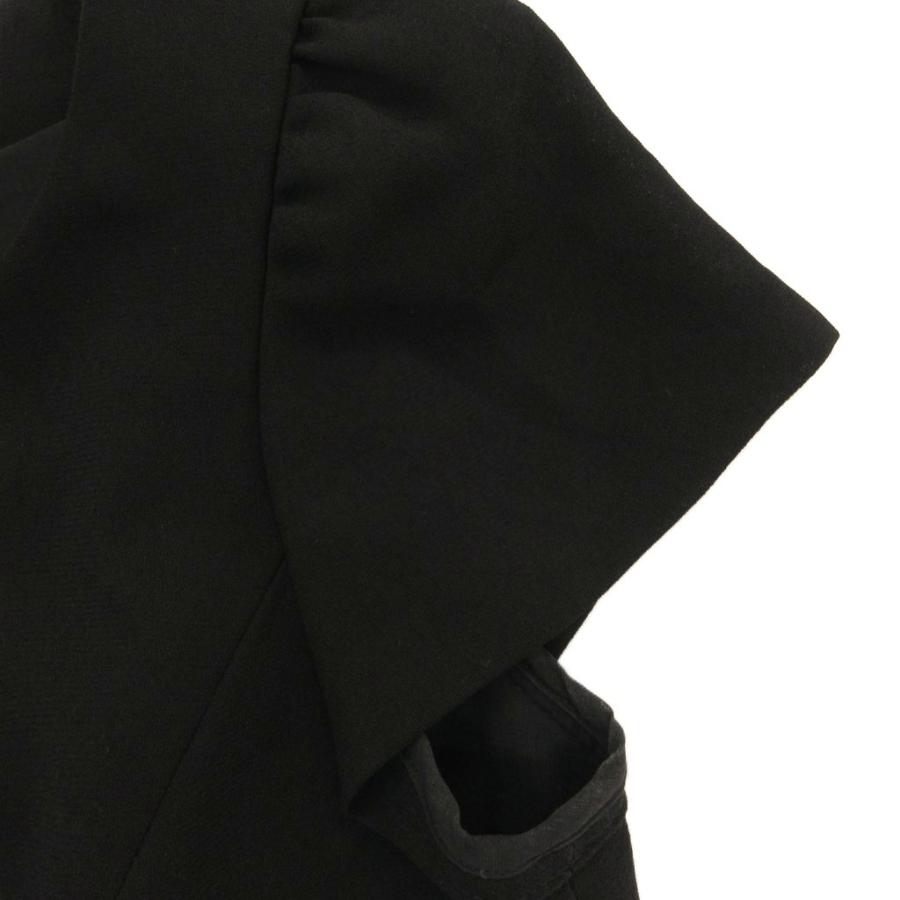 エムズグレイシー M'S GRACY 切替ワンピース ひざ丈 半袖 ドット柄