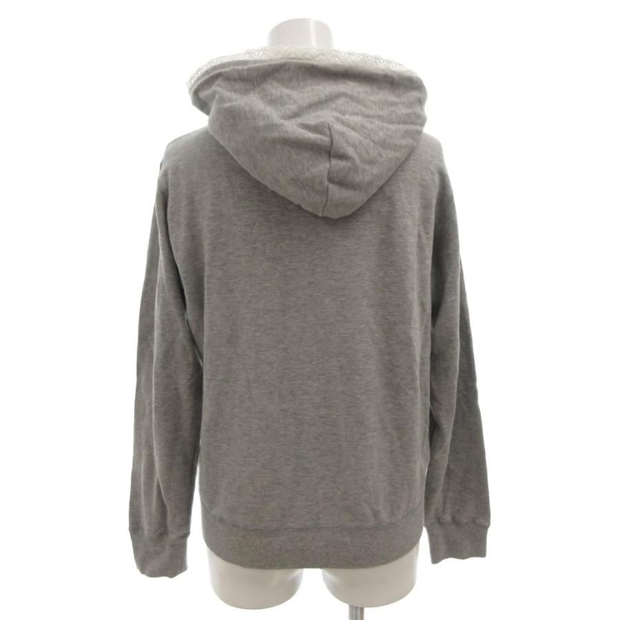 PINK HOUSE（ピンクハウス） パーカー フーディ M グレー 長袖 ジップ 