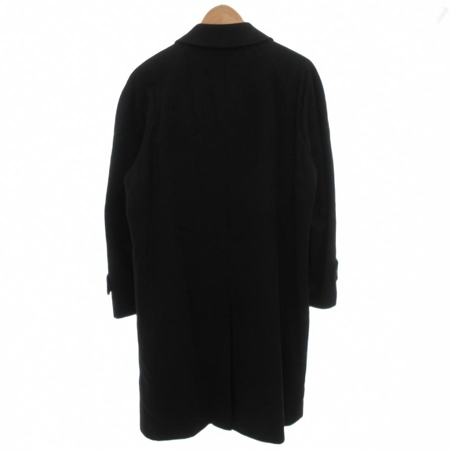 ✨極美品/カシミヤ100%✨(L)VALENTINO Rudy ステンカラー黒 ヴァレンティノ ルディ Valentino Rudy ステンカラーコート カシミヤ