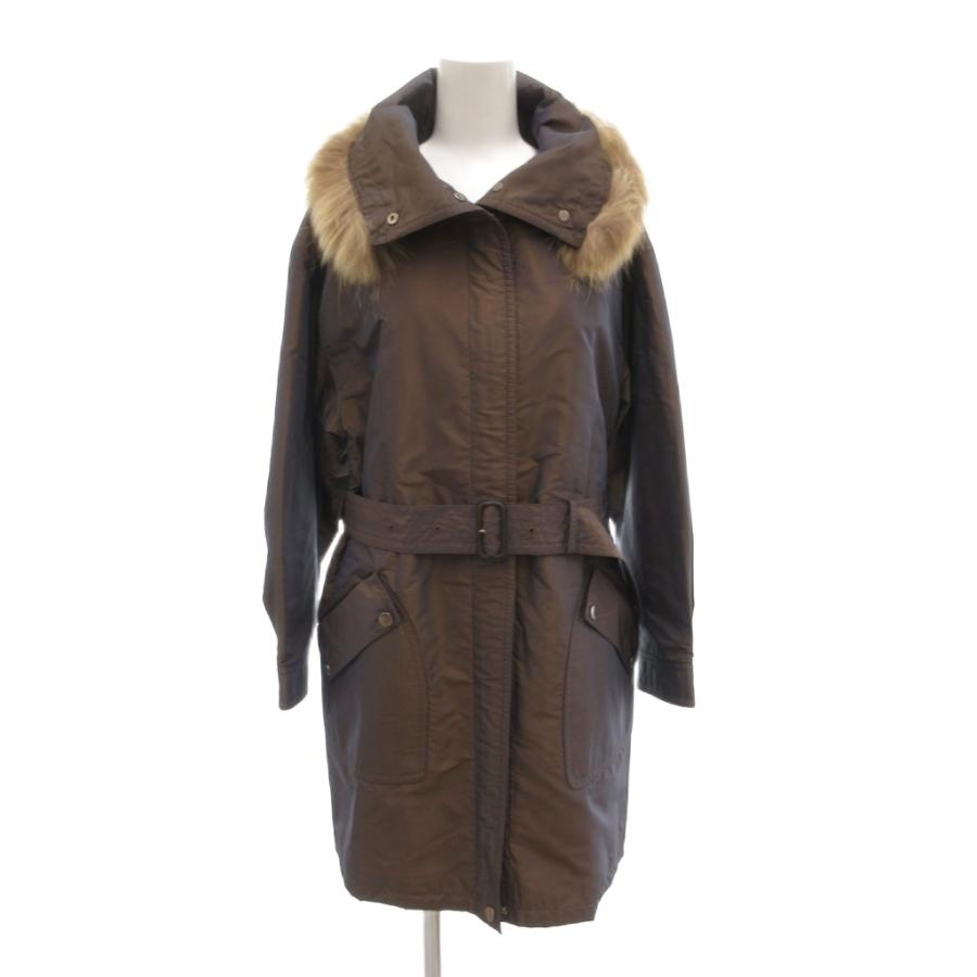 アクアスキュータム AQUASCUTUM 中綿コート ジップアップ ラクーン 