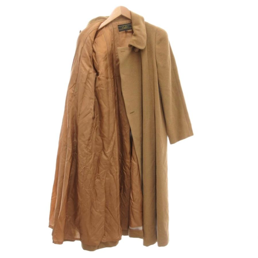 レリアン Leilian コート 11 ウール ロング丈 タブル フロントフライ  