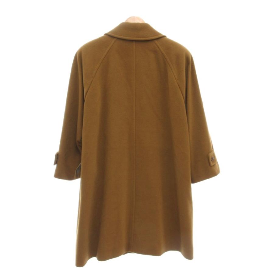 アクアスキュータム AQUASCUTUM ステンカラーコート ロング丈 ウール 