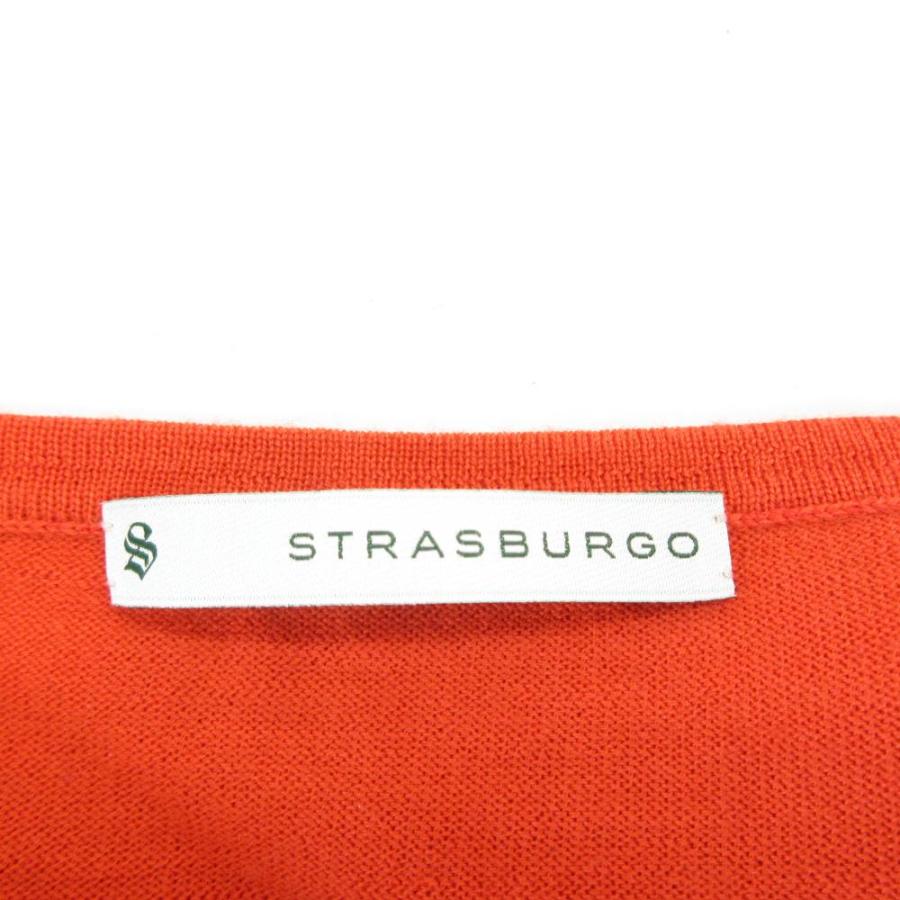 ストラスブルゴ STRASBURGO ニット セーター ウール 38 オレンジ