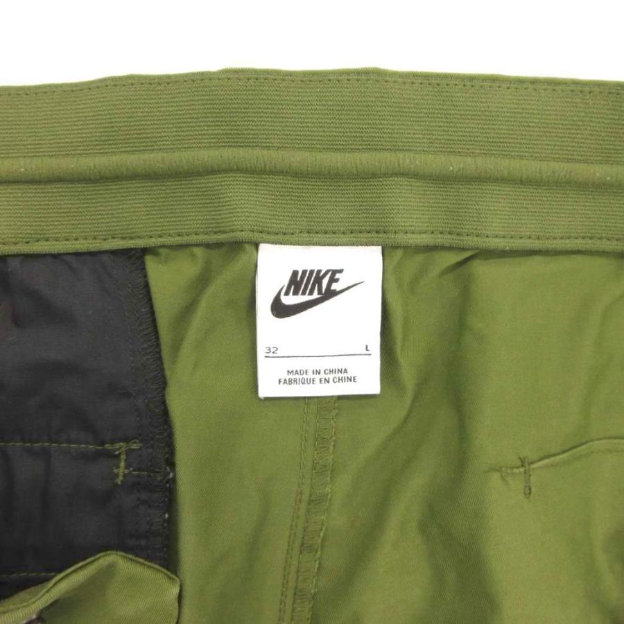 NIKE（ナイキ） クロップドパンツ ロゴプリント 32 カーキ スラッシュ