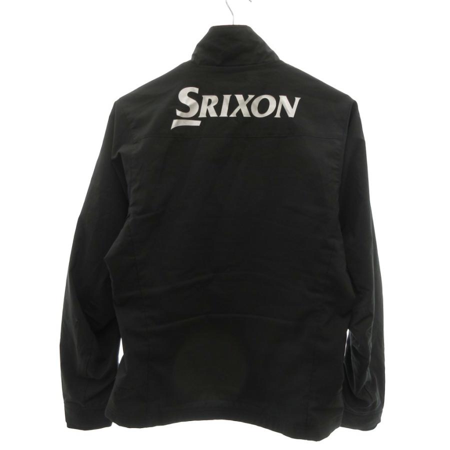 スリクソン SRIXON ジャケット ブルゾン スタンドカラー フルジップアップ ロゴプリント M 黒 ブラック /YJ GY59 メンズ ...