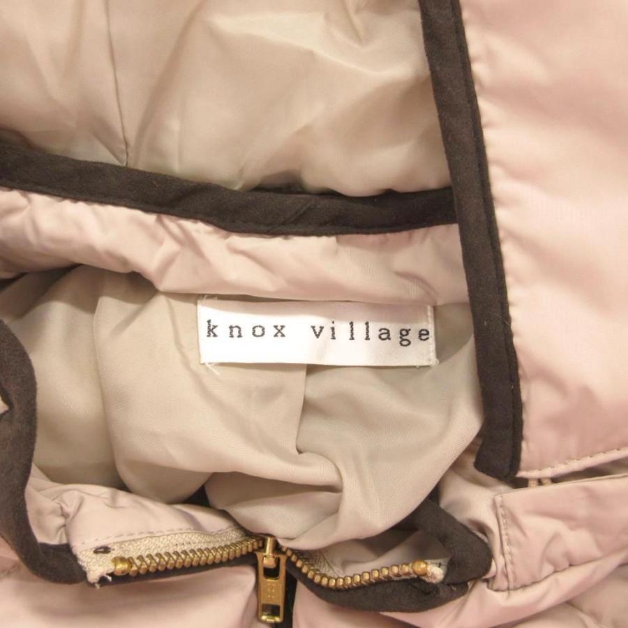knox village 中綿ジャケット コート 11AR ベージュ フーディ /NL 