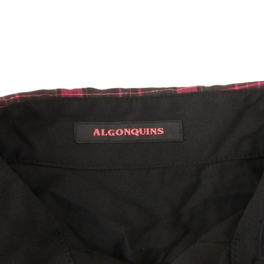アルゴンキン ALGONQUINS 美品 ロングシャツ ダブルカラー ドレープ