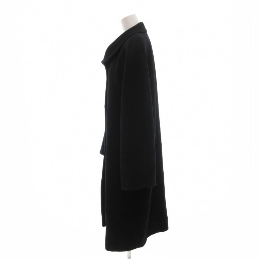 ALTO CAPPOTTO コート カシミヤ混 11AR 黒 ブラック 丸襟 1801-754133A