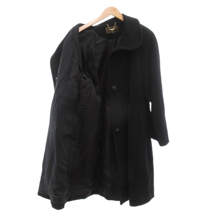 ALTO CAPPOTTO コート カシミヤ混 11AR 黒 ブラック 丸襟 1801-754133A