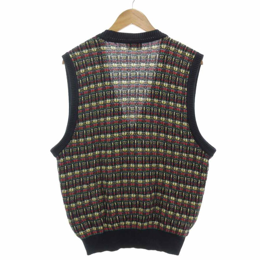 dunhill（ダンヒル） dunhill SPORT ニットベスト ジレ コットン L マルチカラー /GV GY59 メンズ : ブランド ...