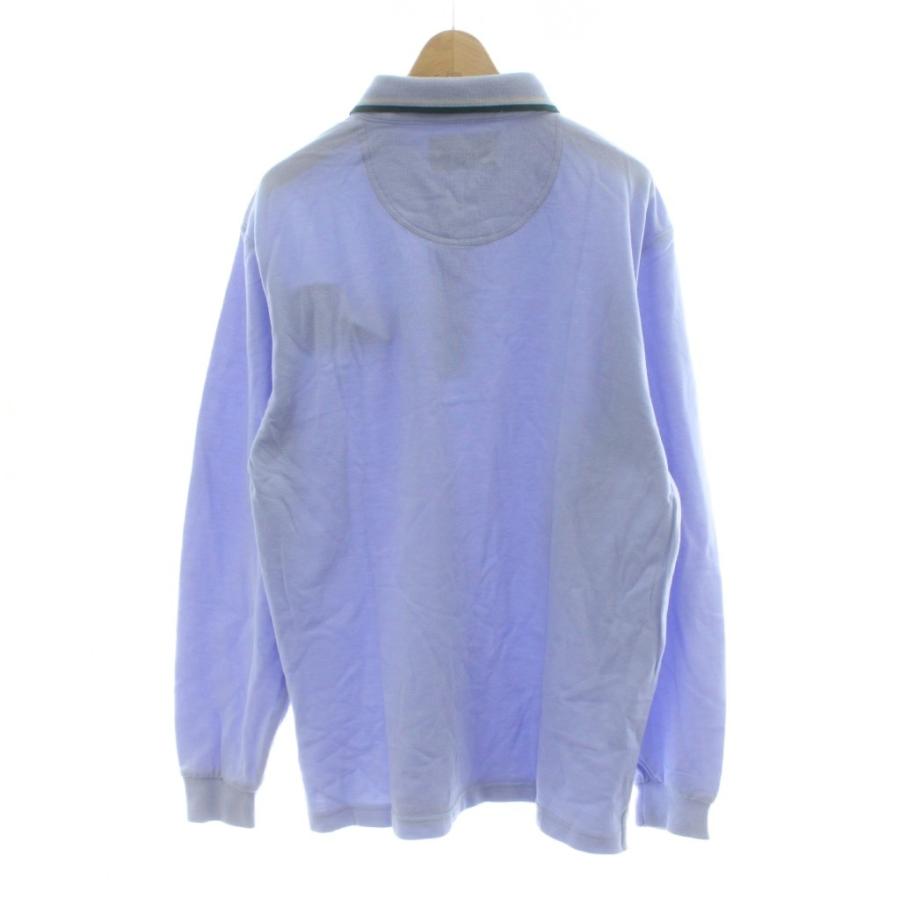 ミスタージュンコ Mr.JUNKO 長袖ポロシャツ LL 青 ブルー 長袖 襟