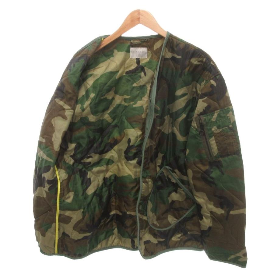 ザラマン ZARA MAN 美品 キルティングジャケット XL グリーン 中綿