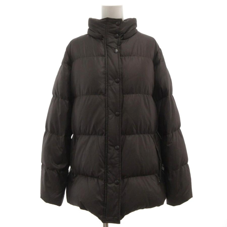 ユニクロ（UNIQLO） ダウンジャケット XL ブラウン 無地 スタンド