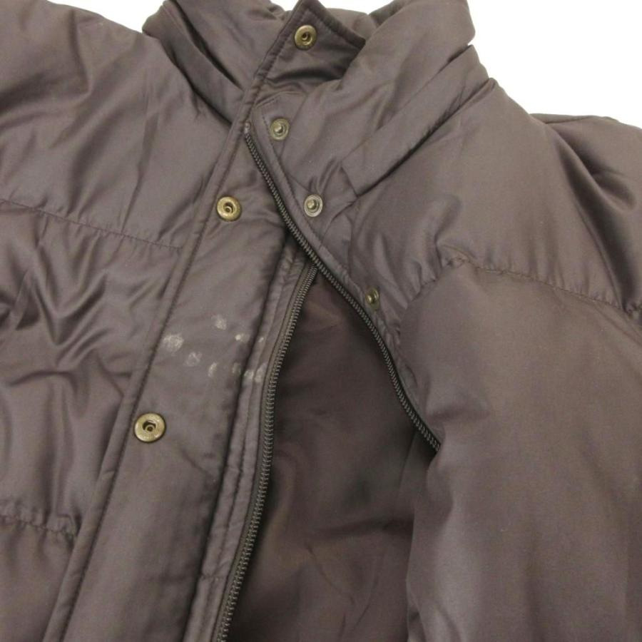 ユニクロ（UNIQLO） ダウンジャケット XL ブラウン 無地 スタンド