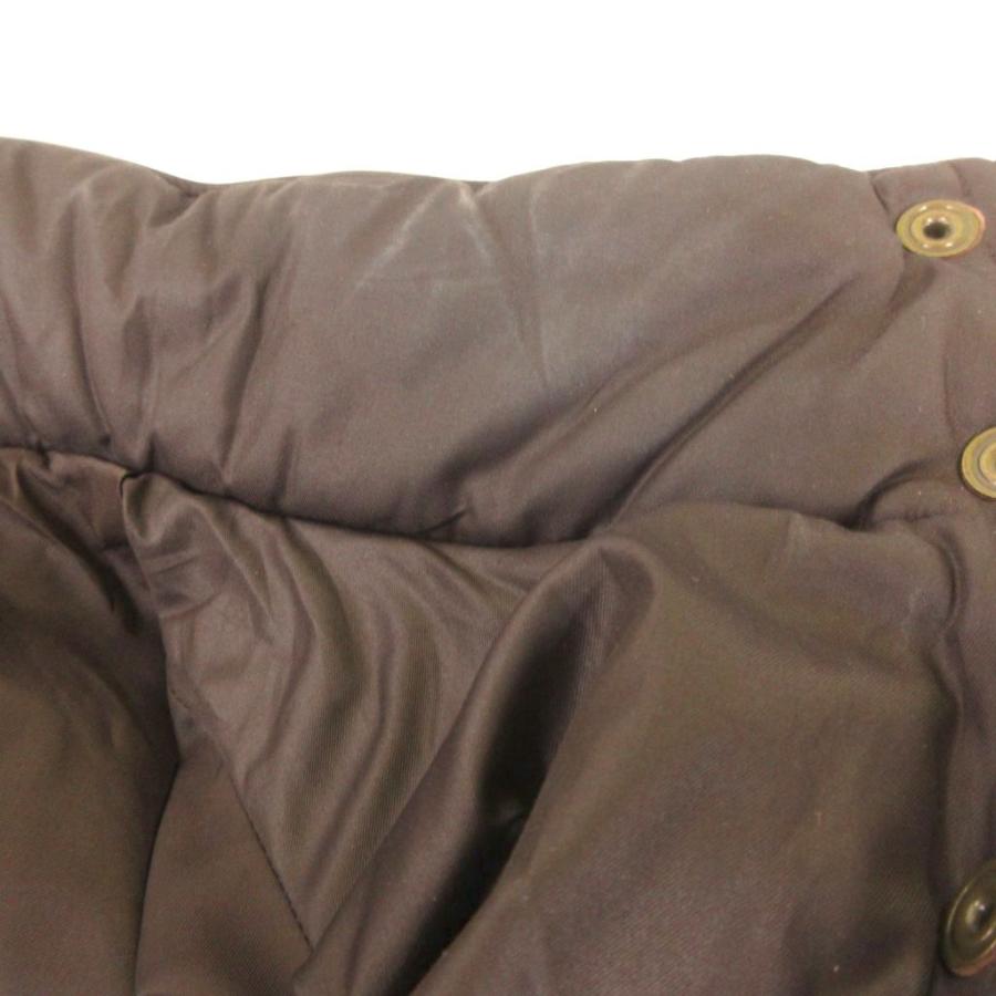 ユニクロ（UNIQLO） ダウンジャケット XL ブラウン 無地 スタンド