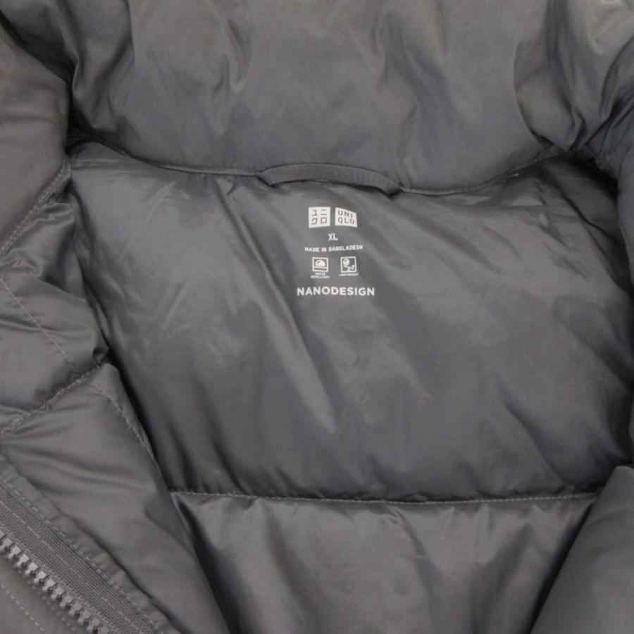 ユニクロ（UNIQLO） パウダーソフトダウンジャケット XL グレー 