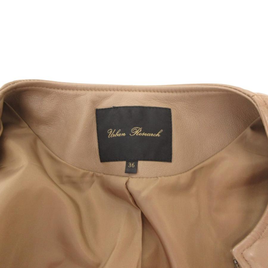 美品　アーバンリサーチ　ラムレザー　羊革　シングルライダース　フーディー　38 美品 アーバンリサーチ ラムレザー 羊革 シングルライダース